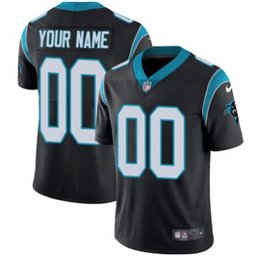 Custom Carolina Panthers Black Vapor Untouchable Player Limited Jersey