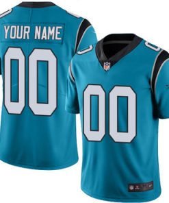 Custom Carolina Panthers Blue Vapor Untouchable Player Limited Jersey