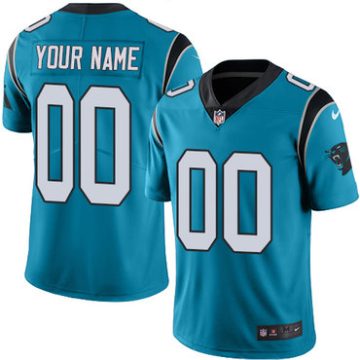 Custom Carolina Panthers Blue Vapor Untouchable Player Limited Jersey