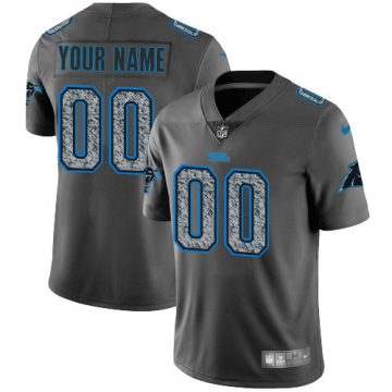 Custom Carolina Panthers Nfl Gray Static Vapor Untouchable Limited NFL Jersey