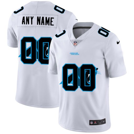 Custom Carolina Panthers White Team Big Logo Vapor Untouchable Limited Jersey