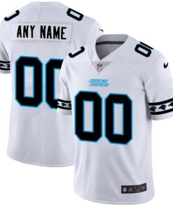Custom Carolina Panthers White Team Logo Vapor Limited NFL Jersey