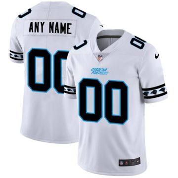 Custom Carolina Panthers White Team Logo Vapor Limited NFL Jersey