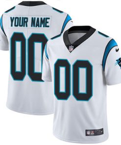 Custom Carolina Panthers White Vapor Untouchable Player Limited Jersey