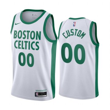 Custom Celitcs Swingman White 2020-21 City Edition Jersey