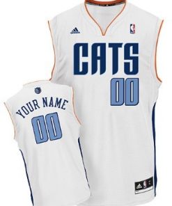 Custom Charlotte Bobcats White Jersey