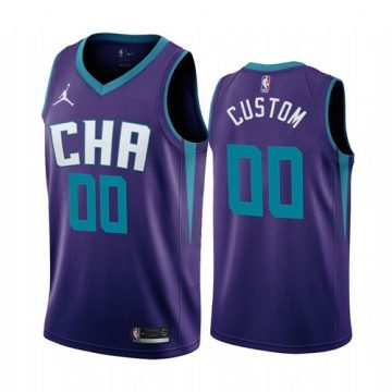Custom Charlotte Hornets Purple 2019 20 Statement Edition Jersey