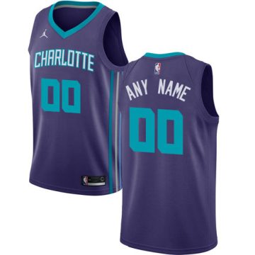 Custom Charlotte Hornets Purple Swingman Jersey