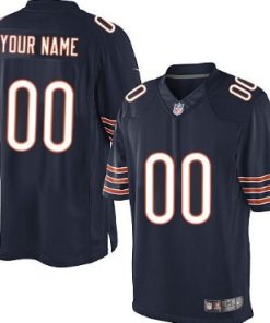 Custom Chicago Bears Blue Limited Jersey