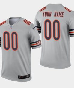 Custom Chicago Bears Inverted Legend Silver NFL Jersey