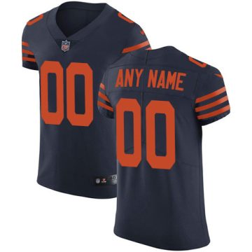 Custom Chicago Bears Navy Blue Alternate Vapor Untouchable Elite NFL Jersey