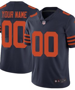 Custom Chicago Bears Navy Throwback Vapor Untouchable Player Limited Jersey