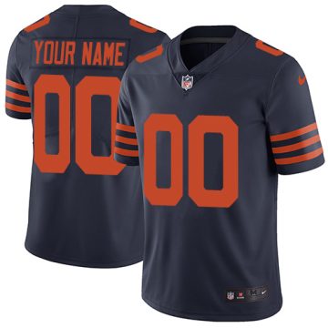Custom Chicago Bears Navy Throwback Vapor Untouchable Player Limited Jersey