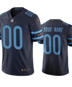 Custom Chicago Bears Navy Vapor Limited City Edition NFL Jersey