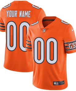 Custom Chicago Bears Orange Alternate Vapor Untouchable Limited NFL Jersey