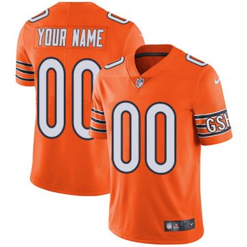 Custom Chicago Bears Orange Alternate Vapor Untouchable Limited NFL Jersey