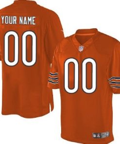 Custom Chicago Bears Orange Limited Jersey