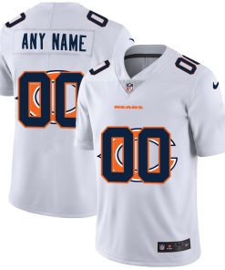 Custom Chicago Bears White Team Big Logo Vapor Untouchable Limited Jersey