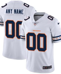 Custom Chicago Bears White Team Logo Vapor Limited NFL Jersey