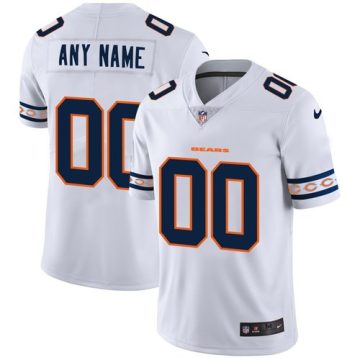 Custom Chicago Bears White Team Logo Vapor Limited NFL Jersey