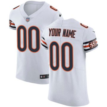 Custom Chicago Bears White Vapor Untouchable Elite NFL Jersey