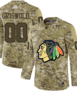 Custom Chicago Blackhawks Camo Jersey