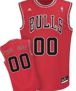 Custom Chicago Bulls Red Jersey
