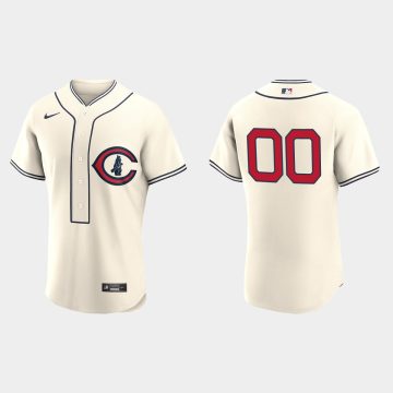 Custom Chicago Cubs 2022 Field Of Dreams Flex Base Jersey Cream