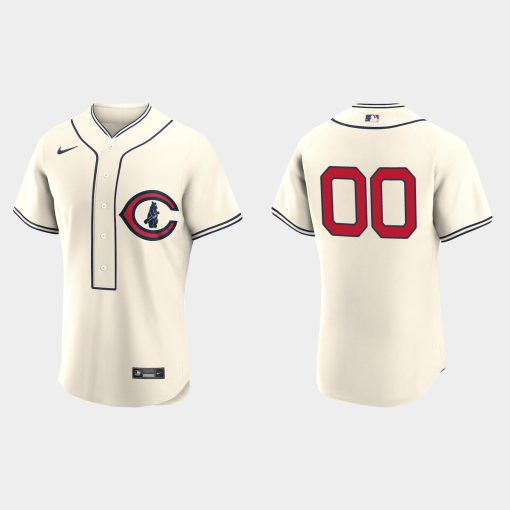 Custom Chicago Cubs 2022 Field Of Dreams Flex Base Jersey Cream