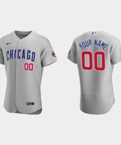 Custom Chicago Cubs Gray Flex Base 2020 Road Jersey