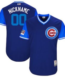 Custom Chicago Cubs Royal 2018 Players' Weekend Flex Base Jersey