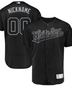 Custom Chicago White Sox 2019 Players' Weekend Flex Base Roster Black Jersey