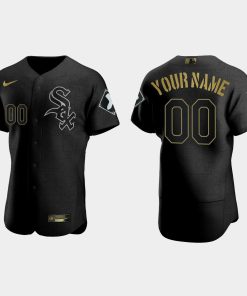 Custom Chicago White Sox 2021 Salute To Service Jersey All Black