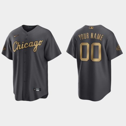 Custom Chicago White Sox 2022 All-star Game Cool Base Jersey Charcoal