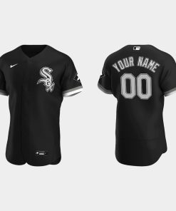 Custom Chicago White Sox Black Flex Base 2020 Alternate Jersey