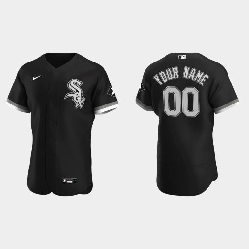 Custom Chicago White Sox Black Flex Base 2020 Alternate Jersey