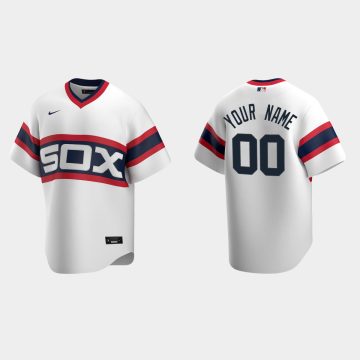 Custom Chicago White Sox Cooperstown Collection Home Jersey White