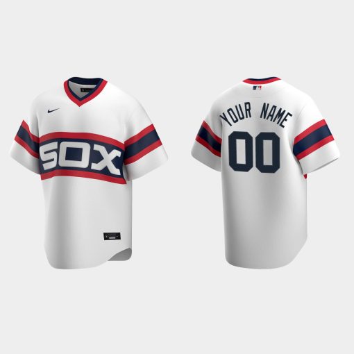 Custom Chicago White Sox Cooperstown Collection Home Jersey White