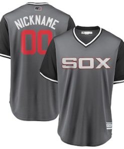 Custom Chicago White Sox Gray 2018 Players' Weekend Cool Base Jersey