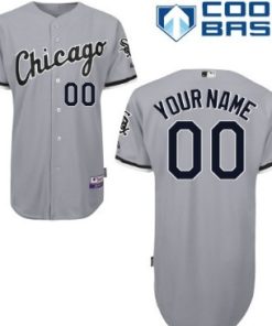 Custom Chicago White Sox Gray Jersey