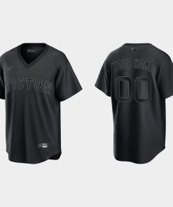 Custom Chicago White Sox Pitch Black Fashion Cool Base Jersey Black