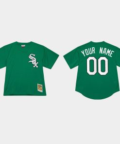 Custom Chicago White Sox St Patrick's Day Flex Base Jersey Green