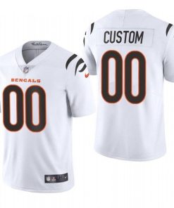 Custom Cincinnati Bengals 2021 White Vapor Untouchable Limited Stitched Jersey