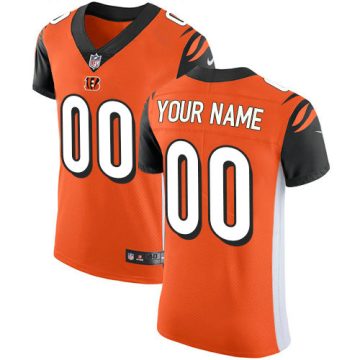 Custom Cincinnati Bengals Orange Alternate Vapor Untouchable Elite NFL Jersey