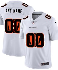 Custom Cincinnati Bengals White Team Big Logo Vapor Untouchable Limited Jersey