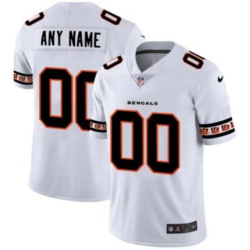 Custom Cincinnati Bengals White Team Logo Vapor Limited NFL Jersey
