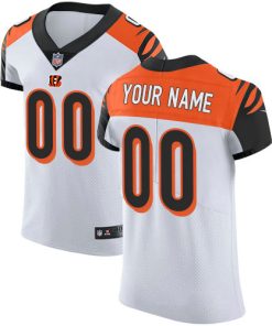Custom Cincinnati Bengals White Vapor Untouchable Elite NFL Jersey