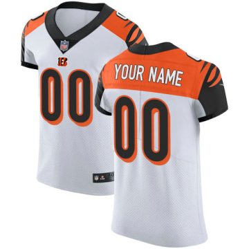 Custom Cincinnati Bengals White Vapor Untouchable Elite NFL Jersey