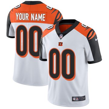Custom Cincinnati Bengals White Vapor Untouchable Player Limited Jersey