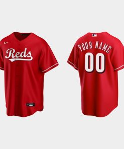 Custom Cincinnati Reds Cool Base Jersey Scarlet